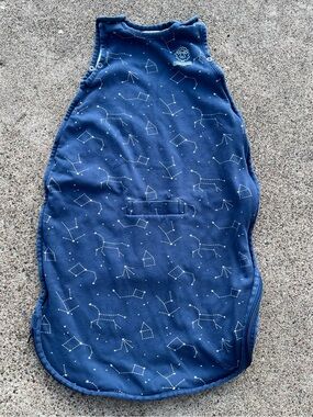 Woolino Classic Baby Sleep Bag 4 Season 2-24 Months Blue Night Sky Merino Wool